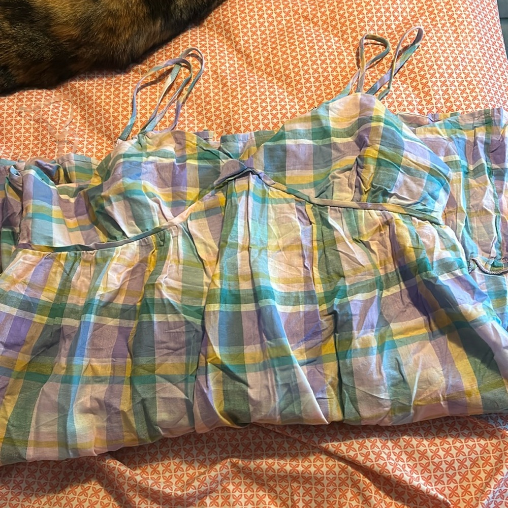 Multi color Plaid Dress